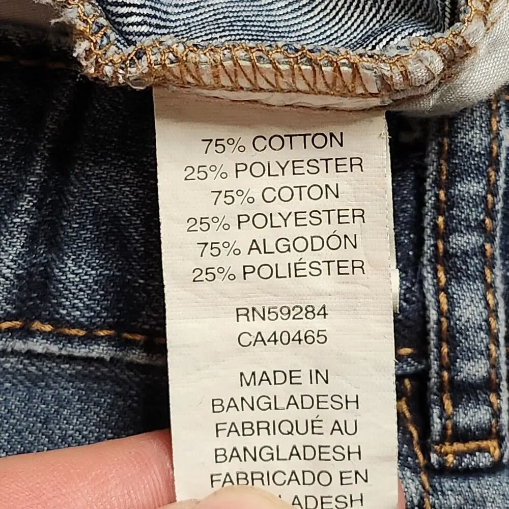 The Childrens Place Girls Blue Jeans Size 6 Bootcut Stretch Adj Waist 22X19 Kids